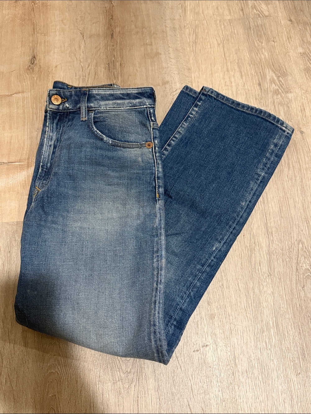 Diesel Women's Straight Leg Blue Denim Jeans